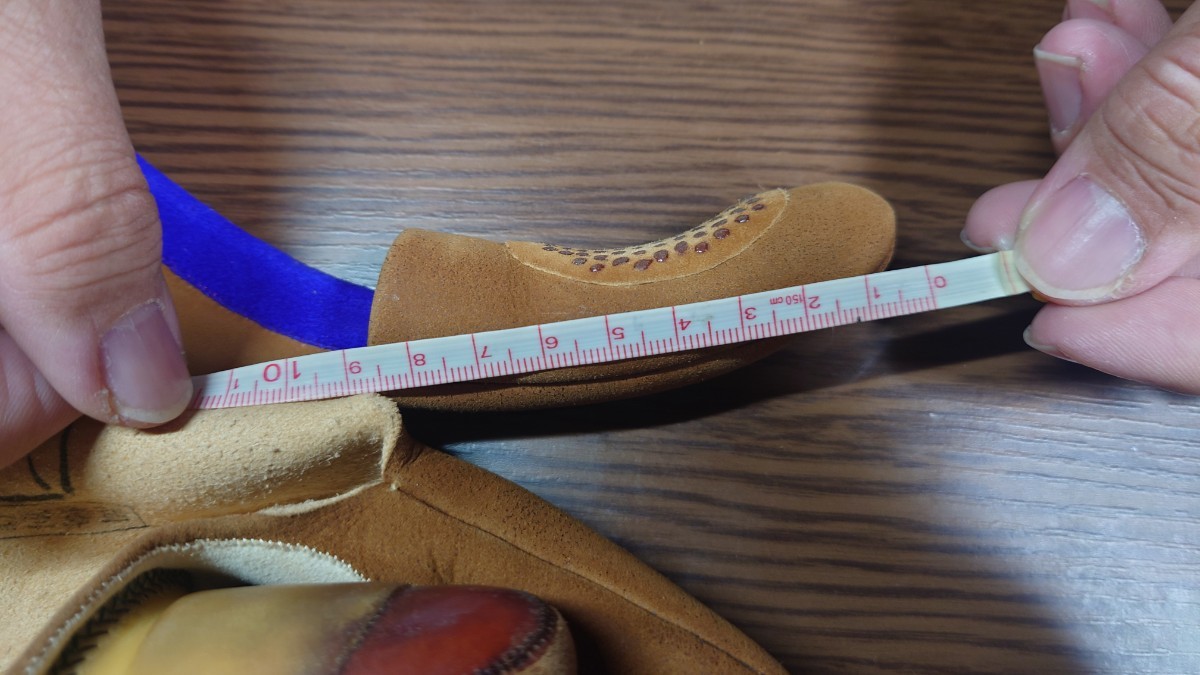 無争ガケ　三ツ　美品　弓道　ゆがけ　岡崎別作　送料無料！_4