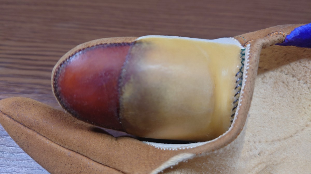 無争ガケ　三ツ　美品　弓道　ゆがけ　岡崎別作　送料無料！_8