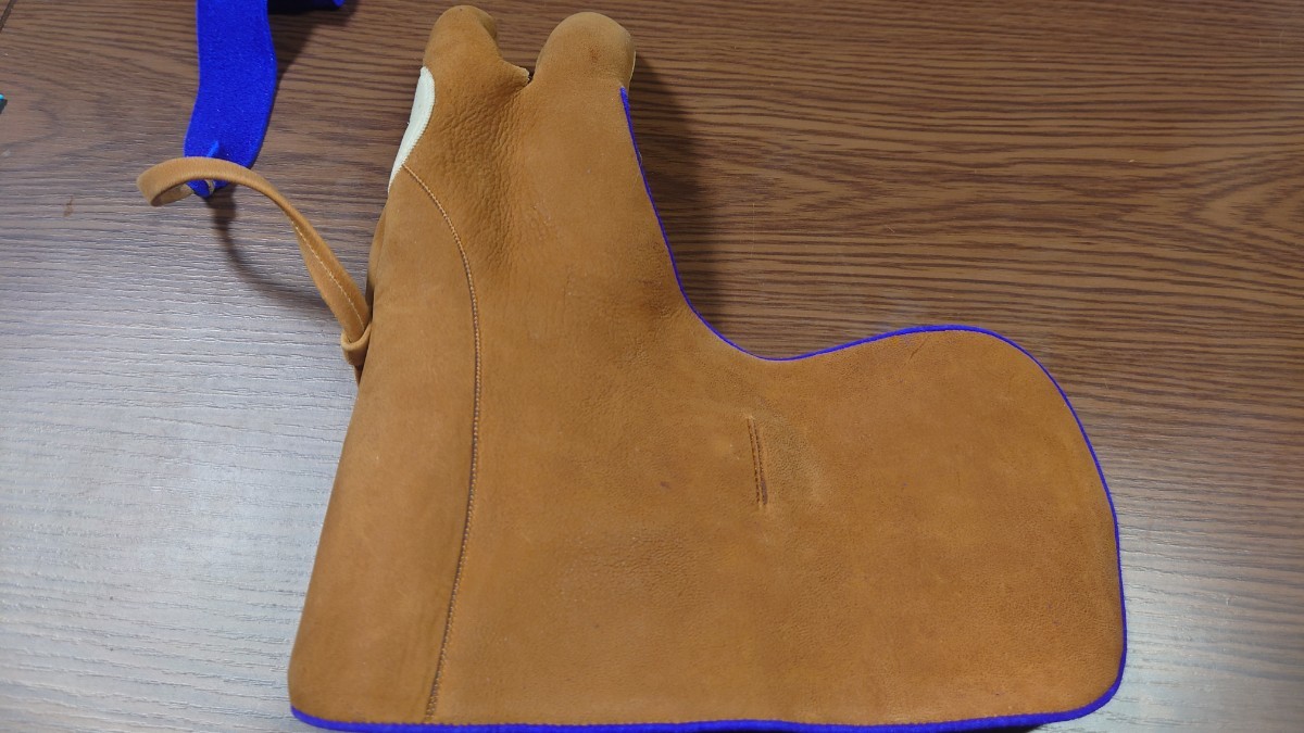 無争ガケ　三ツ　美品　弓道　ゆがけ　岡崎別作　送料無料！_9