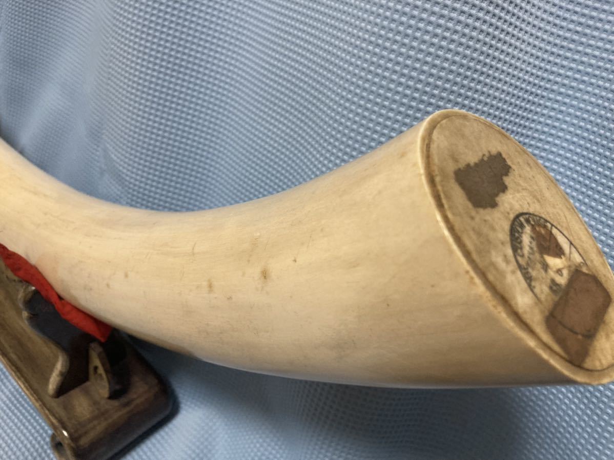 象牙風 牙 一本物 一本牙 オブジェ 白材芯料 天然素材 全長約 76cm