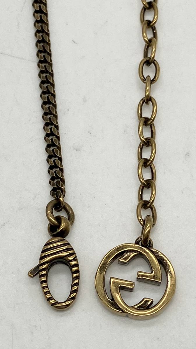 GUCCI グッチ LOVED デザイン ネックレス レインボー ラインストーン