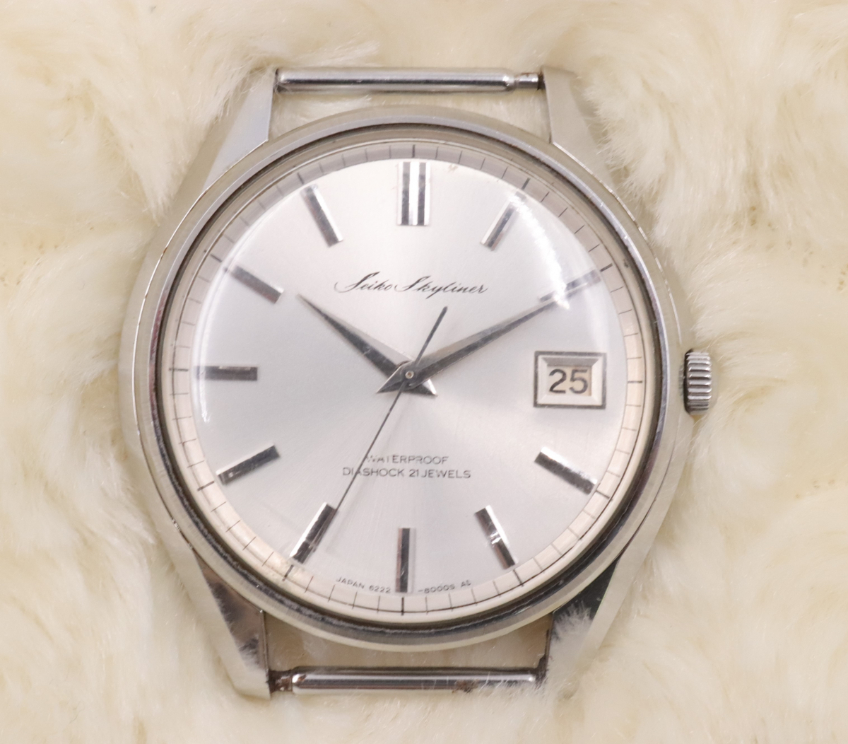 ト長】SEIKO セイコー Skyliner スカイライナー 6222-8000 手巻き 21石 