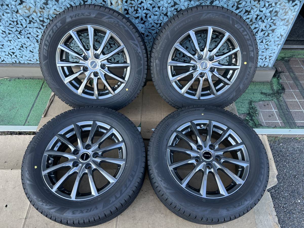 BALMINUM 16インチ 6J +40 114.3 5穴/BSブリザックVRX3 205/60R16 2022 