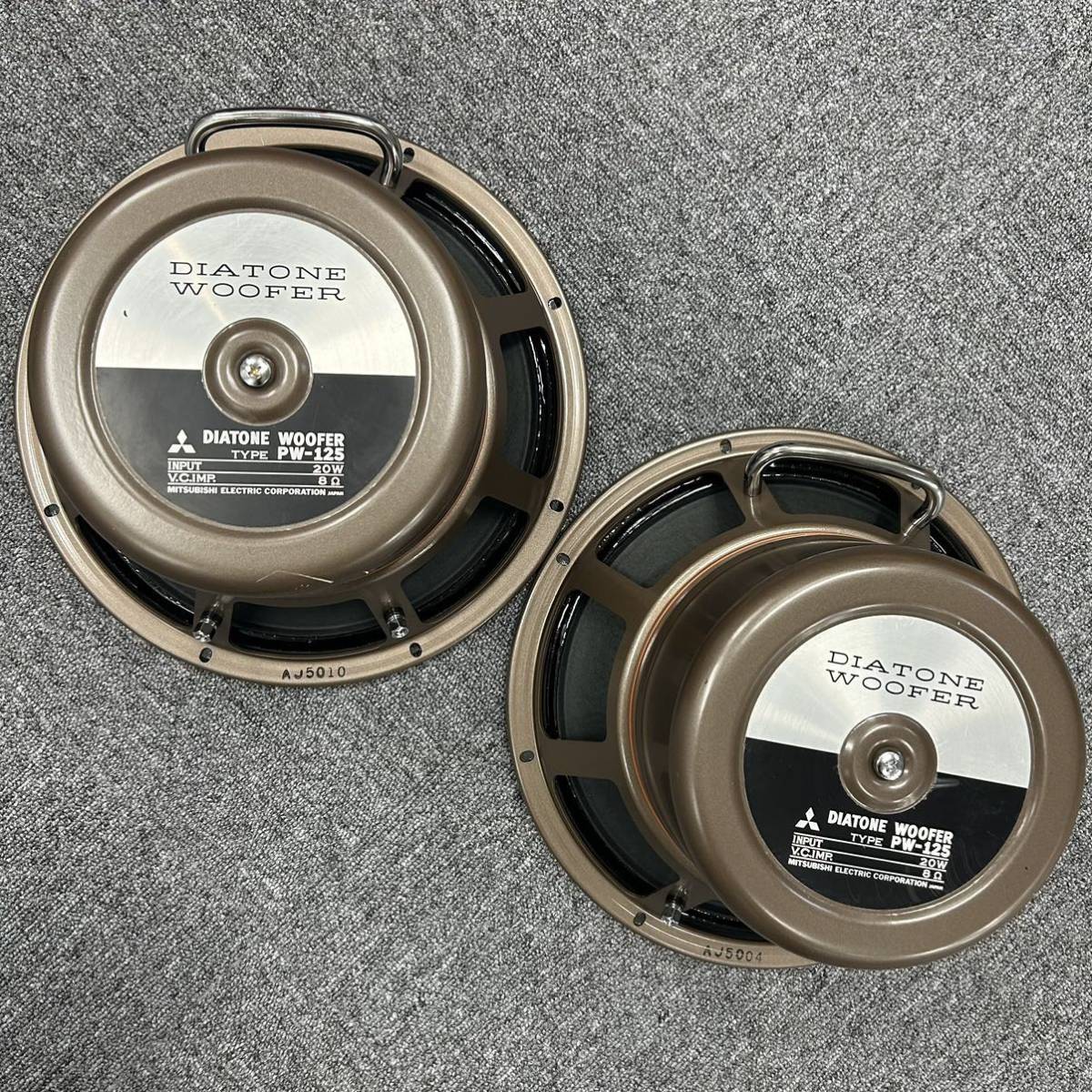 未使用 DIATONE WOOFER PW-125 ダイヤトーン ウーファー ペア 20w 8Ω  