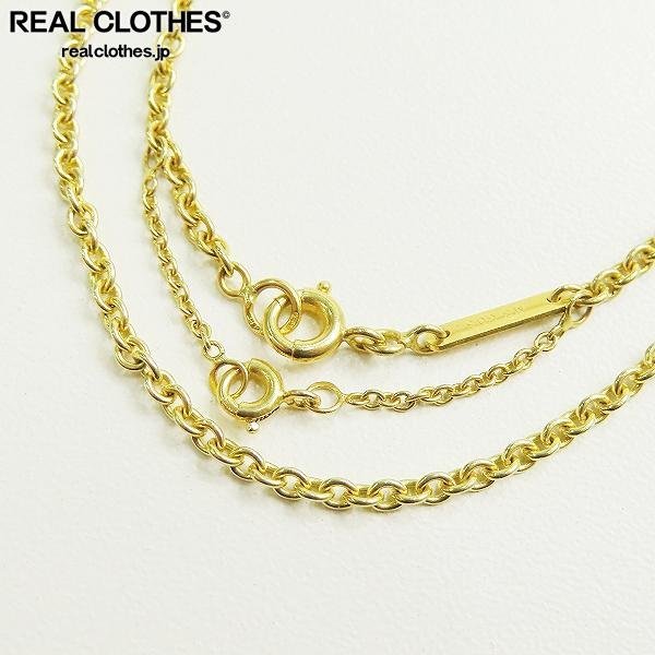 カルティエ チェーンネックレス フォルサ 42cm K18YG レディース 