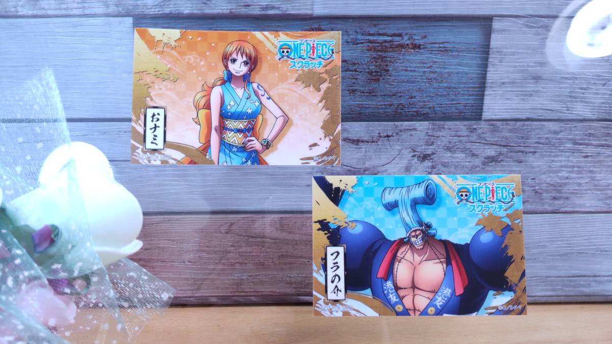 【未使用美品】ワンピース スクラッチステッカー13枚 － ルフィ太郎・おナミ・サン五郎・おロビ・ウソ八・フラの介・ホネ吉_8