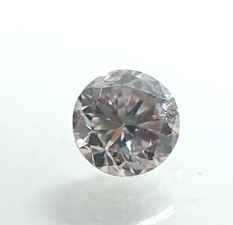 天然 0.125 ct ピンク ダイヤモンド Natural untreated 0.125ct Fancy Light Purplish Pink I1 ルース 裸石_2