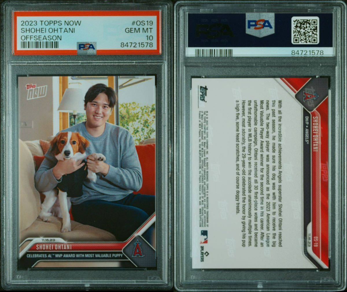 1円スタート】2023 Topps Now #OS-19 大谷翔平 Shohei Ohtani デコピン 