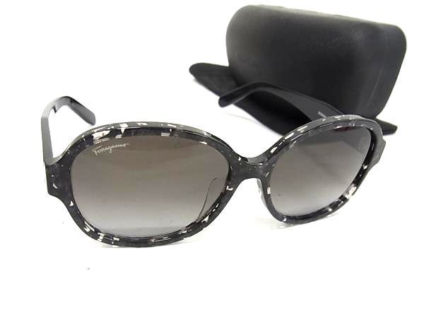 1円 Salvatore Ferragamo フェラガモ 885SA 006 サングラス メガネ 眼鏡 レディース メンズ ブラック系 ...