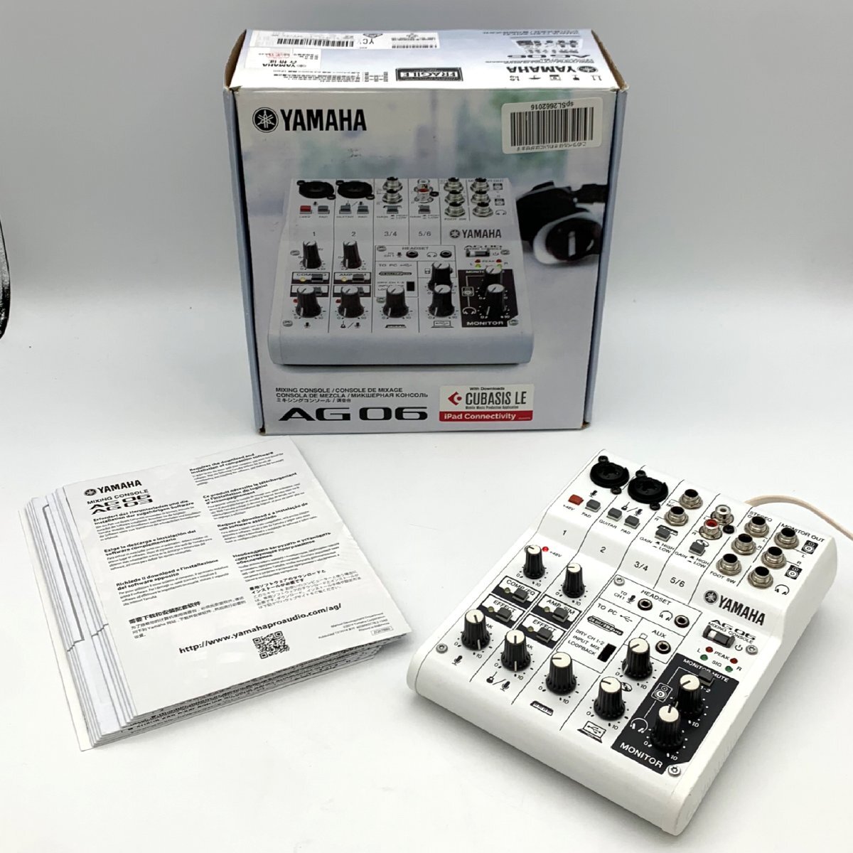 1円～/YAMAHA/ヤマハ/AG06/ミキシングコンソール/箱・付属品付/PA機器