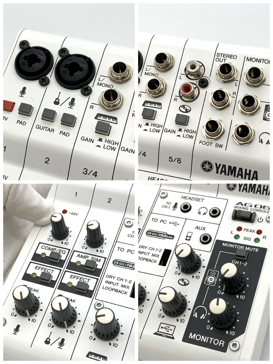 1円～/YAMAHA/ヤマハ/AG06/ミキシングコンソール/箱・付属品付/PA機器