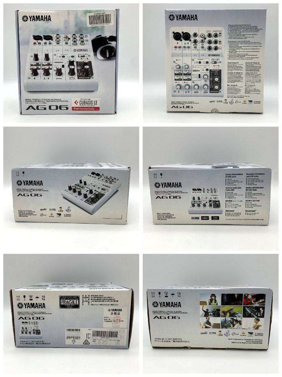 1円～/YAMAHA/ヤマハ/AG06/ミキシングコンソール/箱・付属品付/PA機器