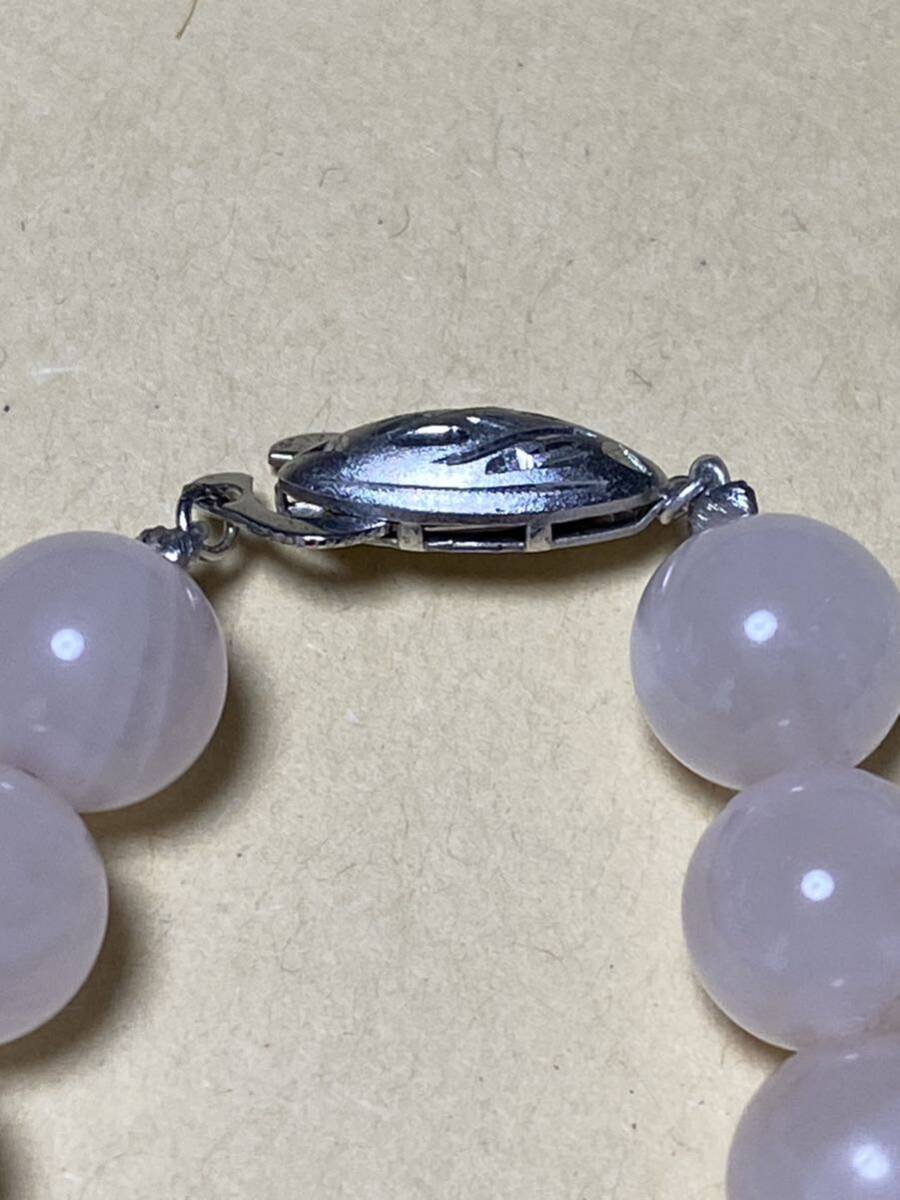 天然石 粉色ネックレス_4