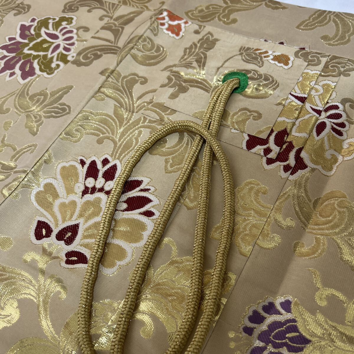 美品 曹洞宗 【金襴九条袈裟】【金襴座具】【金襴帽子】合用 禅 正絹