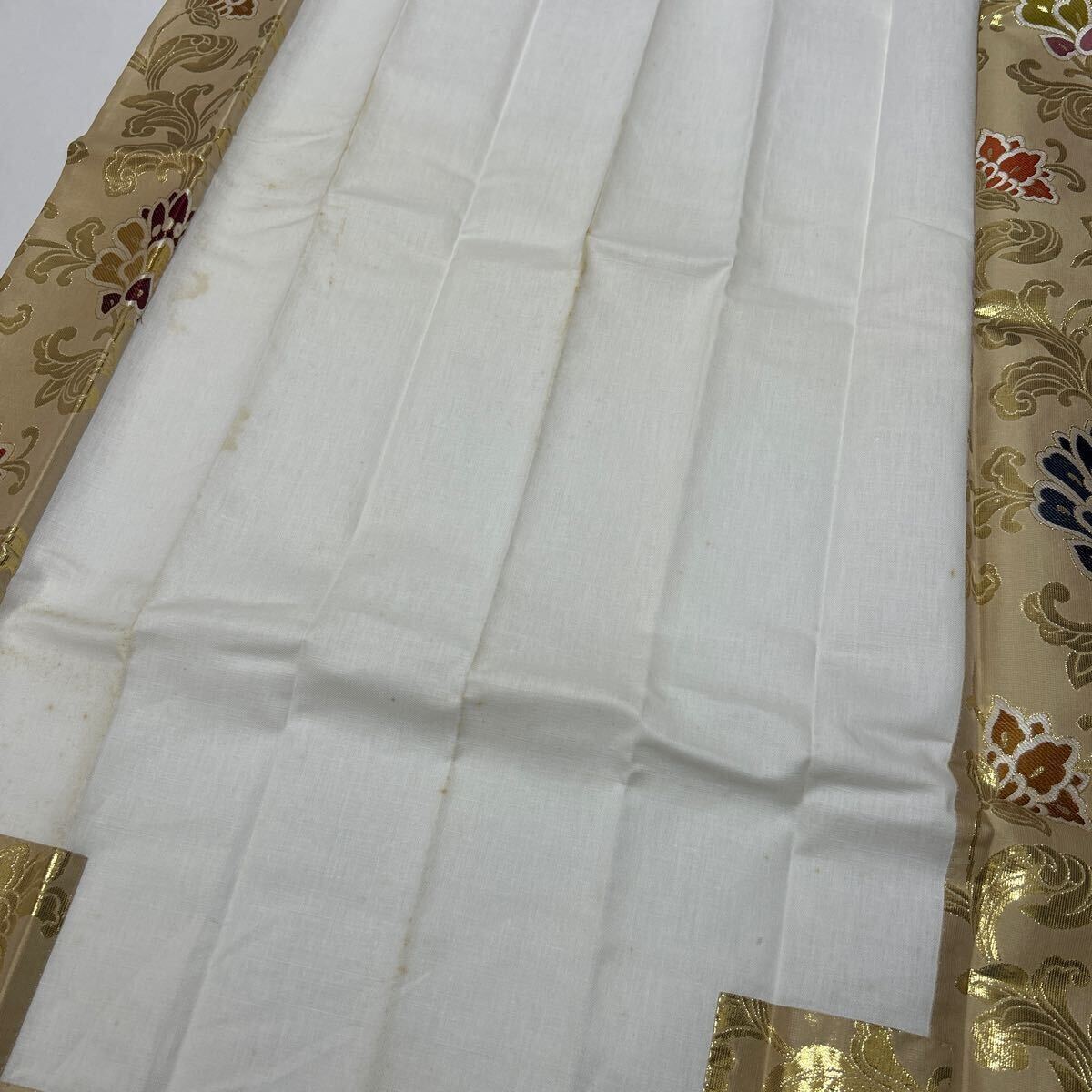 美品 曹洞宗 【金襴九条袈裟】【金襴座具】【金襴帽子】合用 禅 正絹