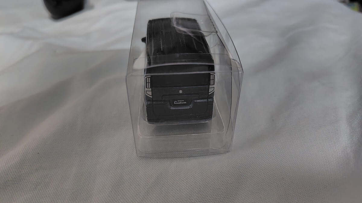 スズキ 新型 スペーシアカスタム プルバックカー ミニカー 非売品 インディゴブルーメタリック ブラック2トーンルーフ_4