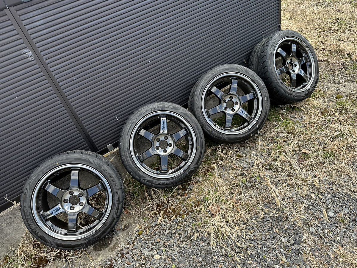 RAYS TE37SL TE37 17インチ 8.5j PCD100 5h グッドライド 245/40R17