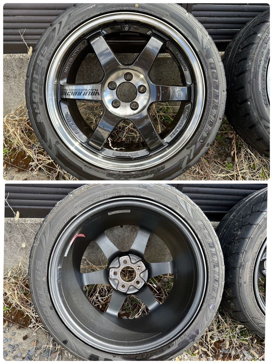 RAYS TE37SL TE37 17インチ 8.5j PCD100 5h グッドライド 245/40R17