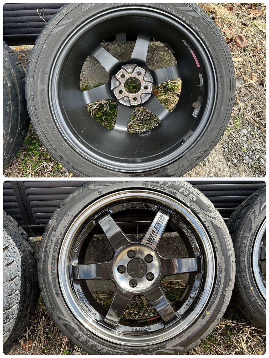 RAYS TE37SL TE37 17インチ 8.5j PCD100 5h グッドライド 245/40R17