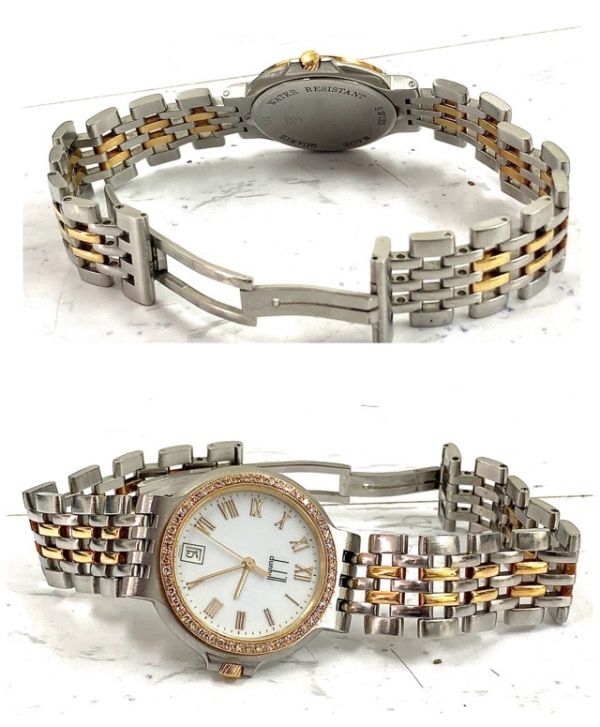 Dunhill ダンヒル エリート メンズ クォーツ 腕時計 コンビベルト