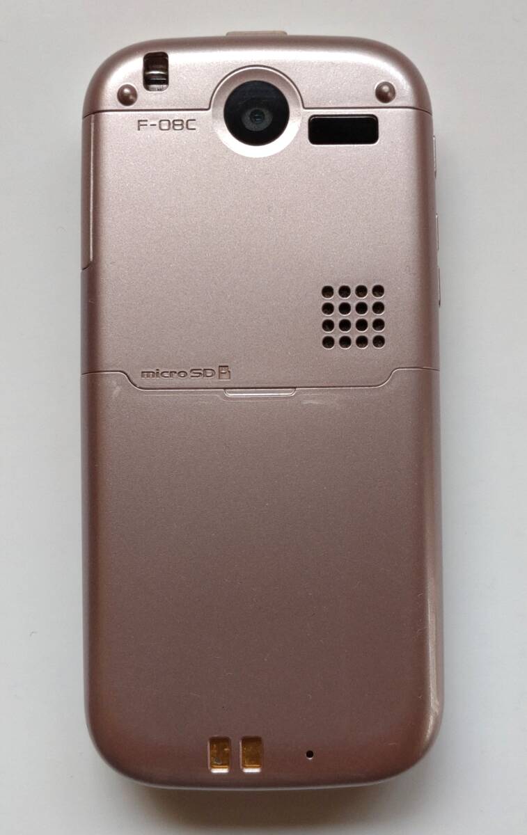 ■docomo　らくらくホン F-08C　ピンク　ドコモ　初期化OK 判定○_4