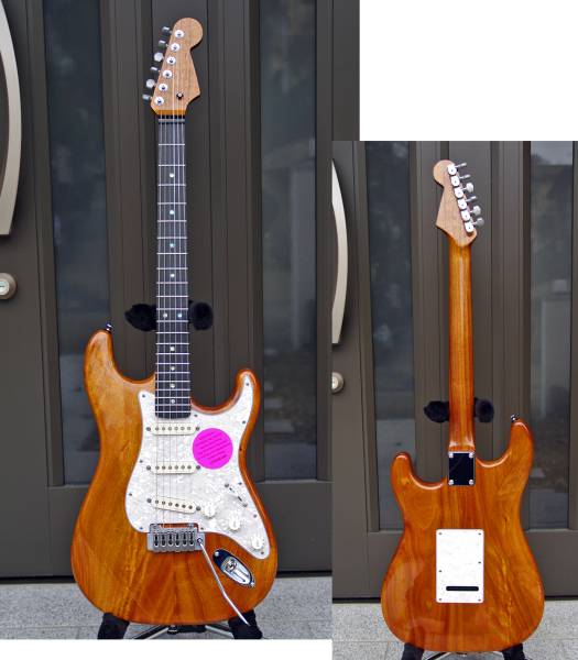 Warmoth製ボディ&ネック Custom Hawaiian Koa Stratocaster新品(本体