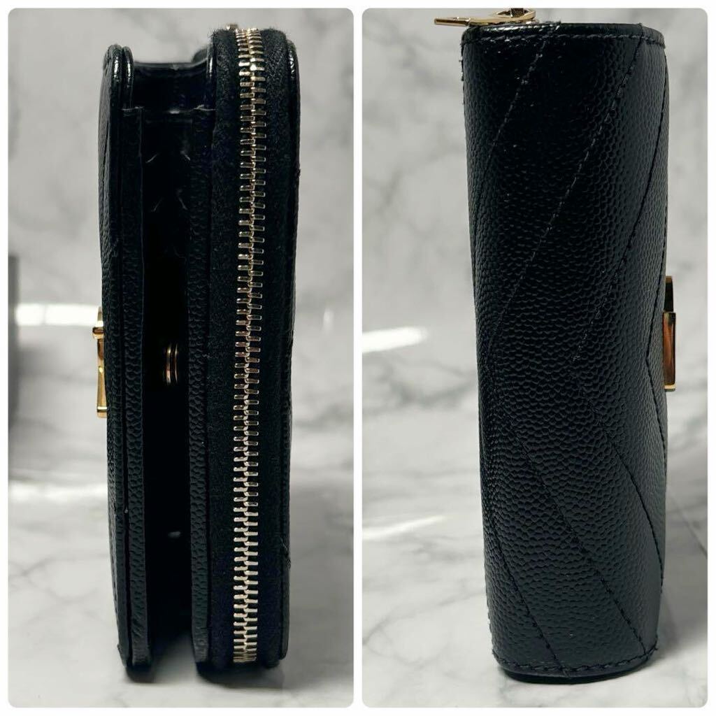 極美品☆付属品完備】サンローラン saint laurent 二つ折り財布