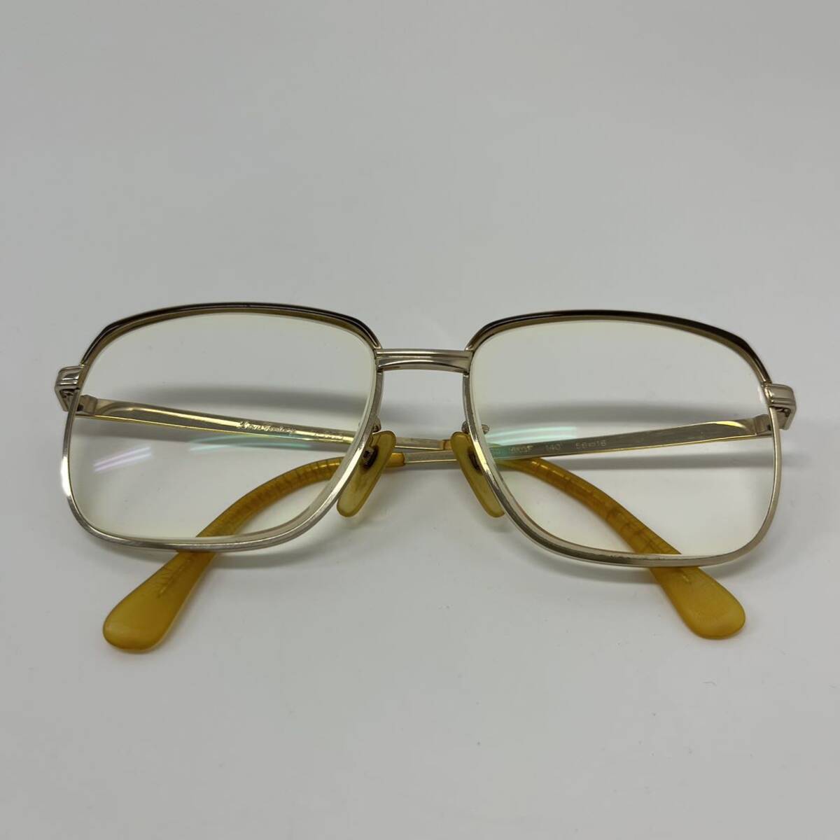 VINTAGE Louis Century G-003 1/10 18KGF メガネ 度入り フレーム 