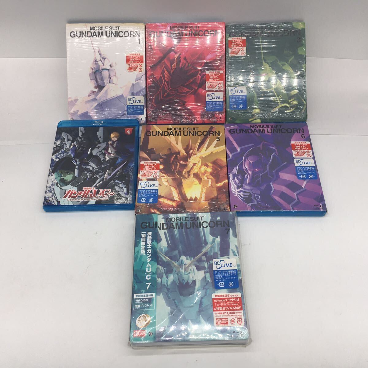 機動戦士ガンダム UC ユニコーン Blu-ray ブルーレイ BD 全7巻セット 初回限定版 劇場限定版 初回生産特典 カトキハジメ 再生未確認_1