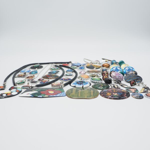 (SBA0604) 1円 七宝 アクセサリー 大量セット ネックレス ペンダントトップ イヤリング 指輪 等 まとめて_10