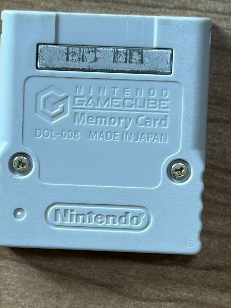 ニンテンドー ゲームキューブ コントローラー、どうぶつの森+、メモリーカード(データあり)_7