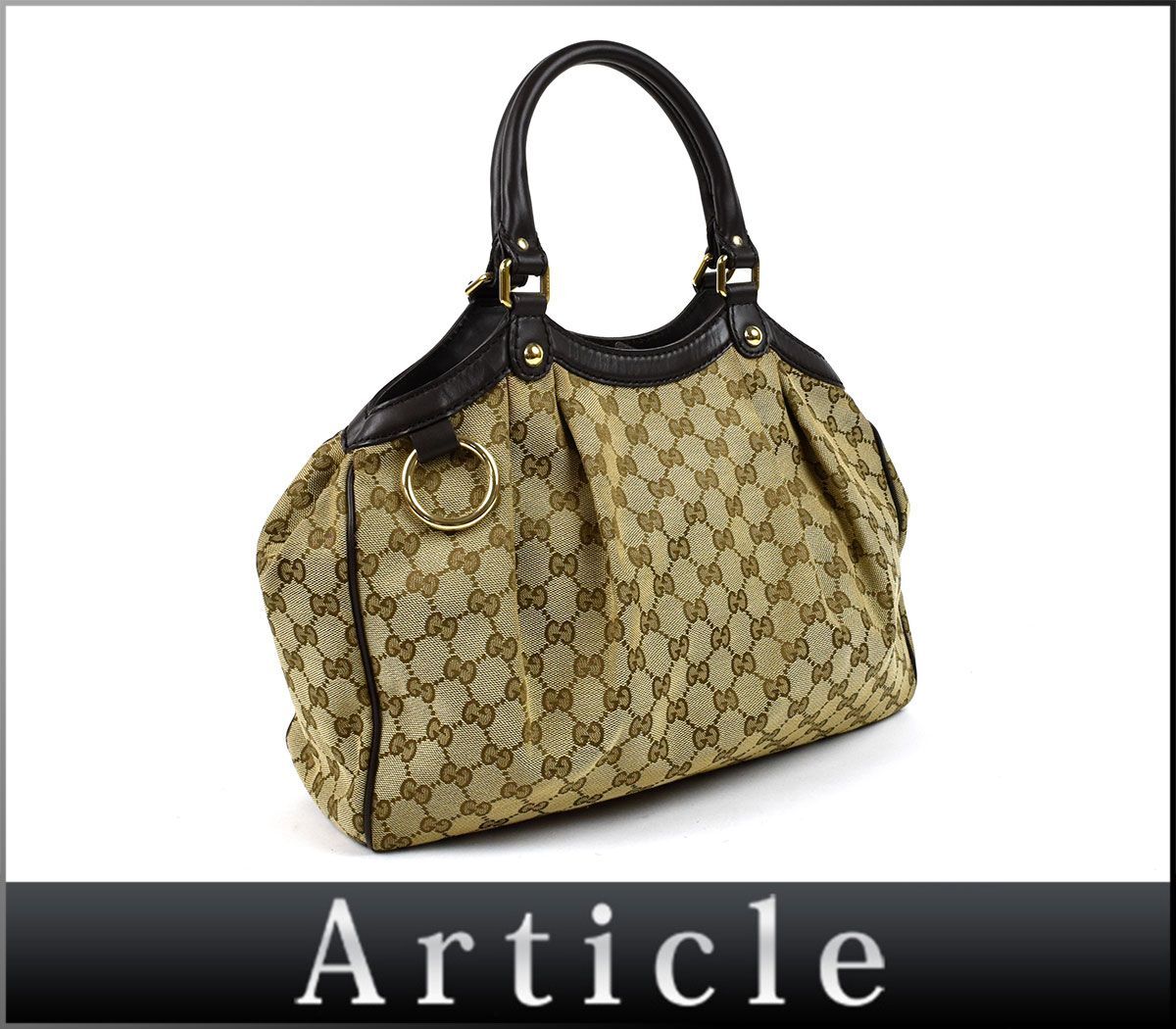 183759〇 GUCCI グッチ GG柄 スーキー トートバッグ ハンドバッグ 