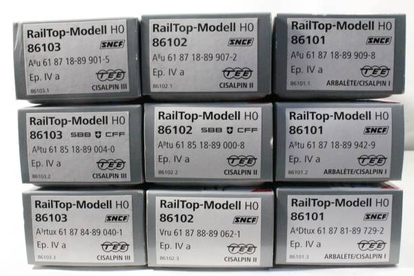 RailTop Mistral69客車9両編成 TEE CISALPIN(外国車輌)｜売買された