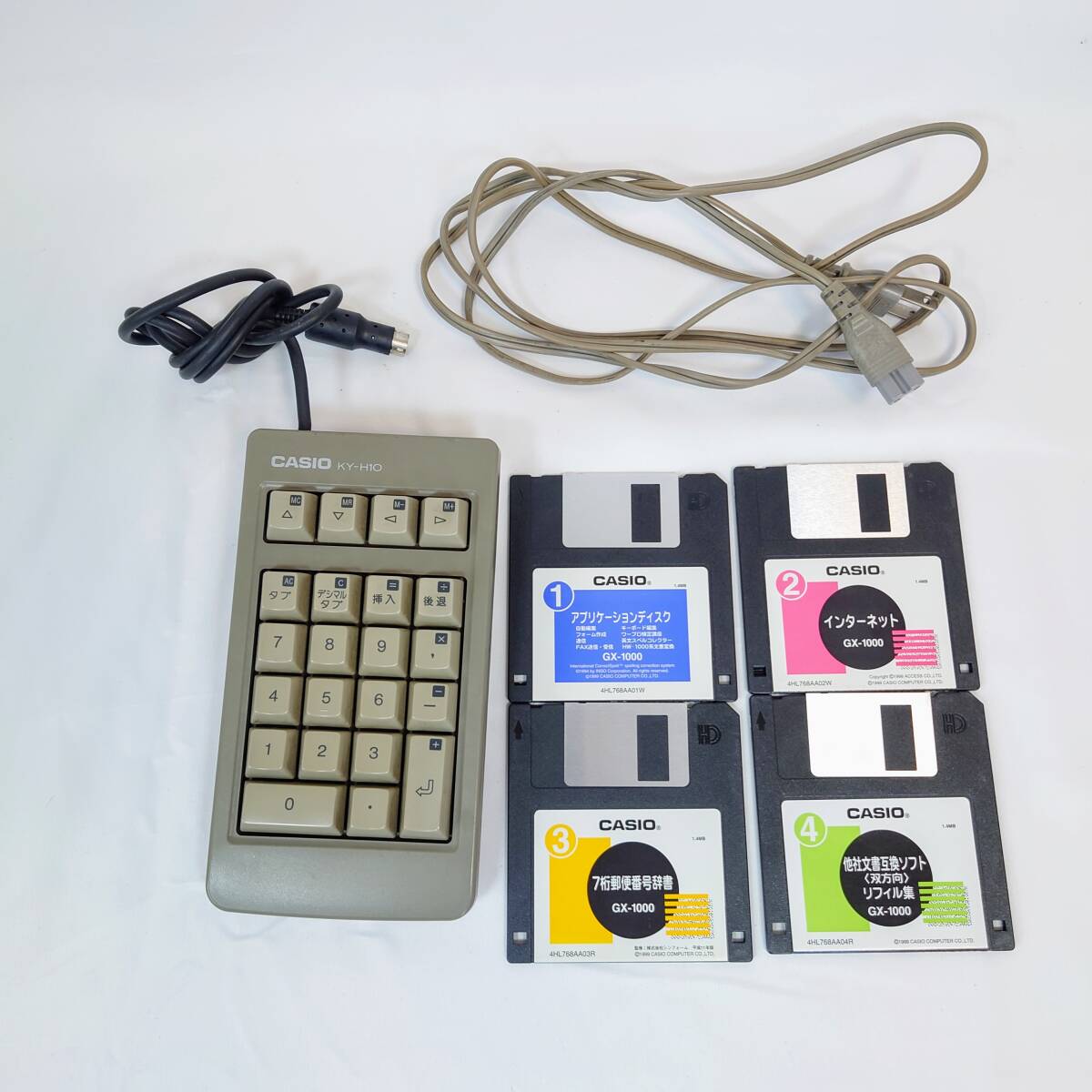 CASIO ワープロ Darwin GX-1000 日本語ワードプロセッサ テンキーユニット KY-H10 カシオ 動作確認済み_9