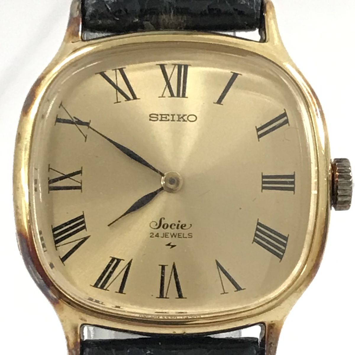 美品 SEIKO セイコー Socie ソシエ 14K 19g GOLD FILLED 腕時計 2220