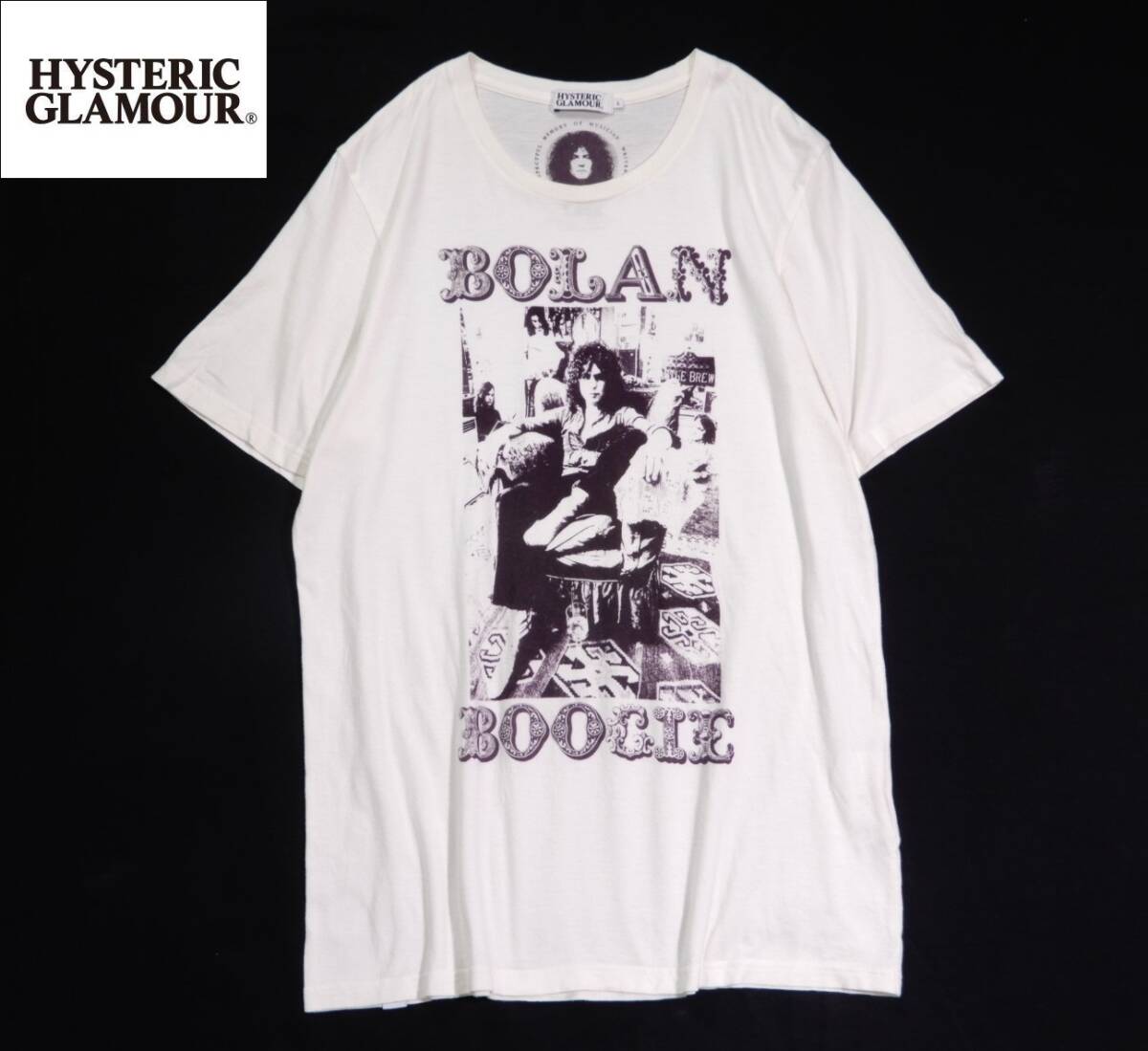 ヒステリックグラマー Hysteric Glamour T. REX Marc Bolan BOLAN BOOGIE Tシャツ L
