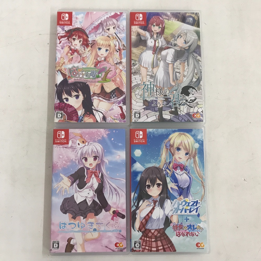 02w04314☆1円~ Nintendo Switch スイッチソフト 4本セット はぴねす