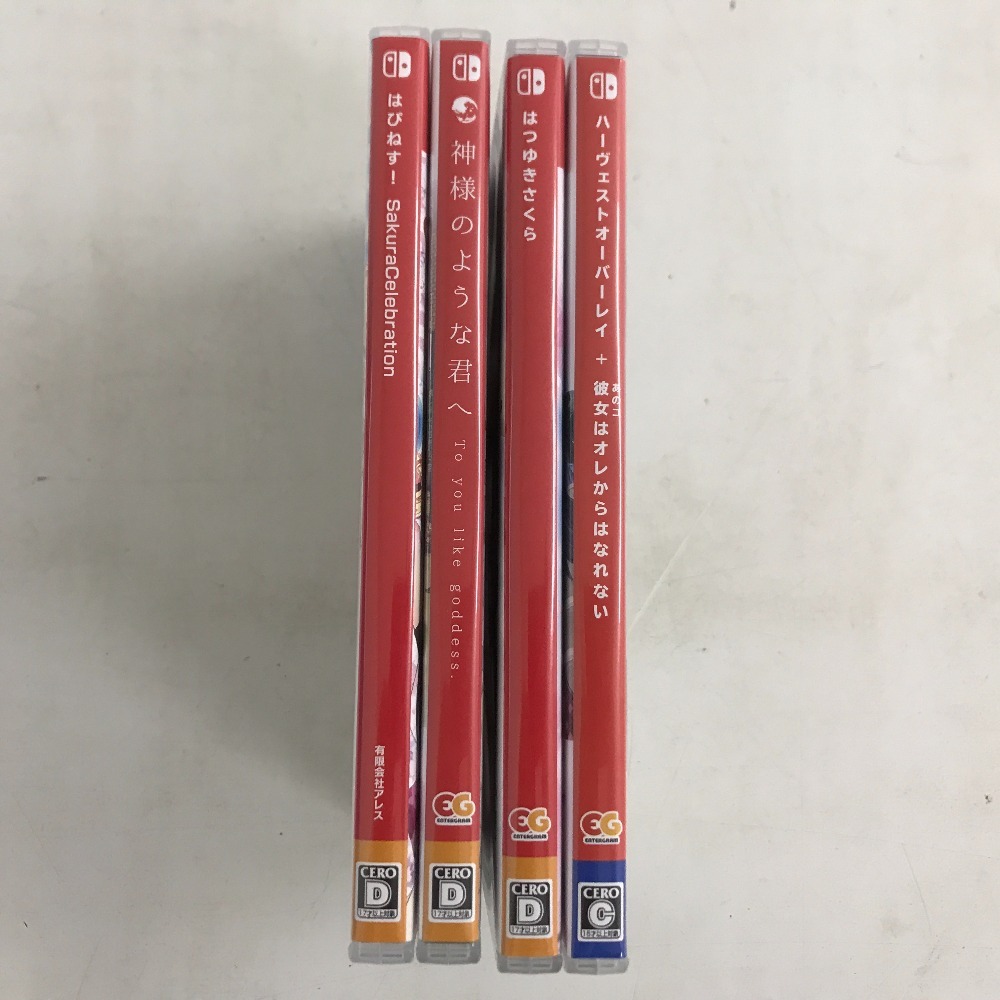 02w04314☆1円~ Nintendo Switch スイッチソフト 4本セット はぴねす