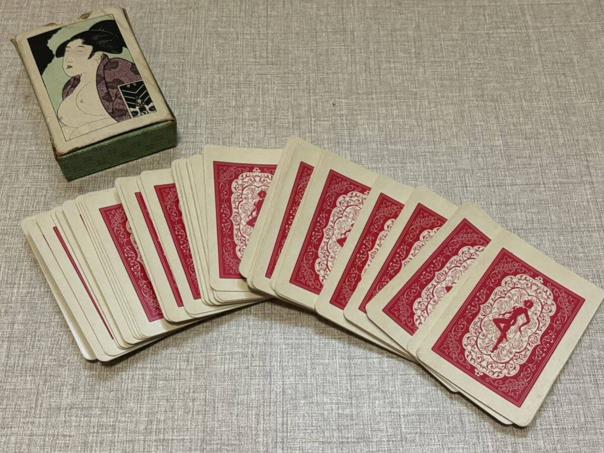 ○ 当時物 希少 浮世絵 時代物 春画 トランプ プレイングカード カード