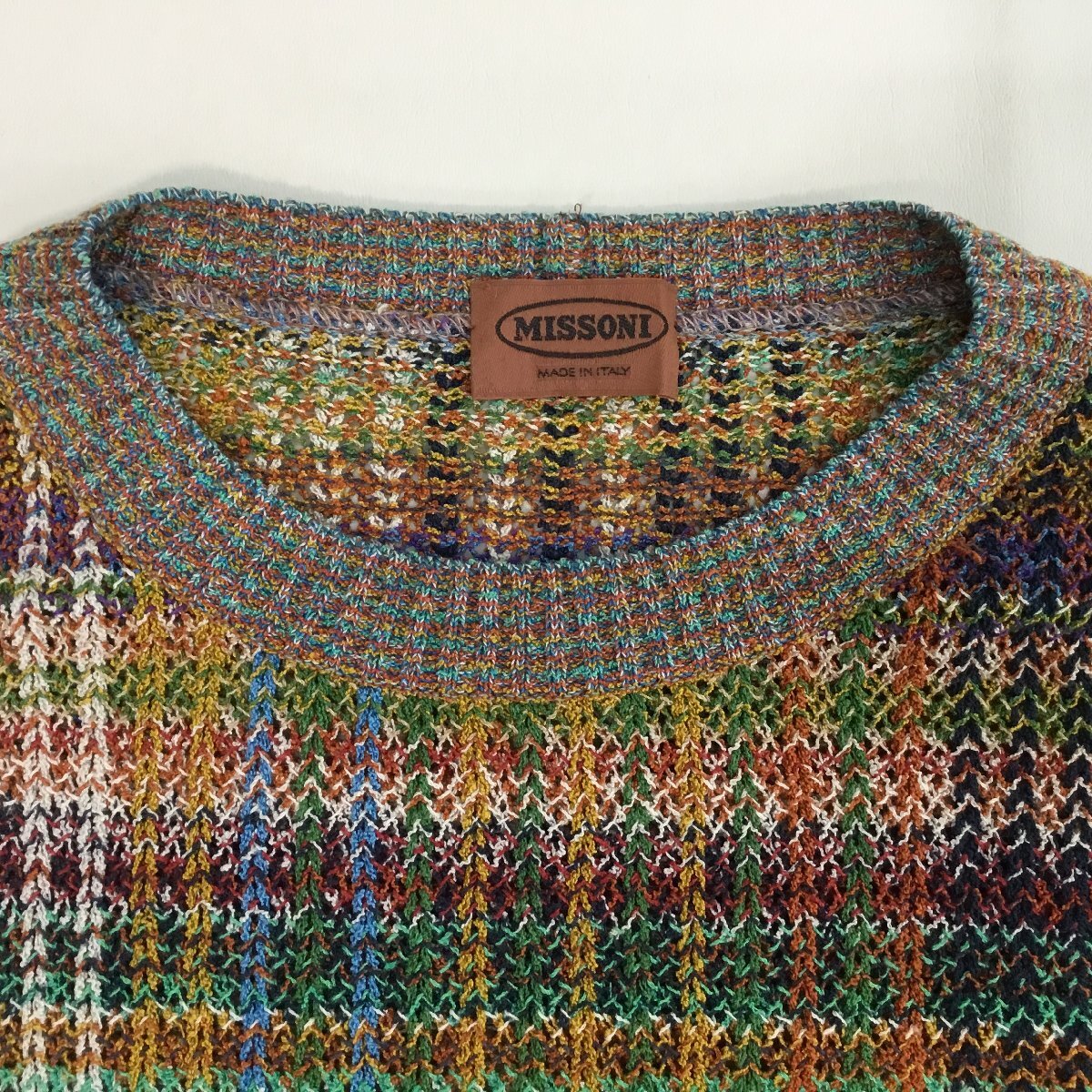 □MISSONI ミッソーニ ニット トップス 長袖 D-TK392 イタリア製