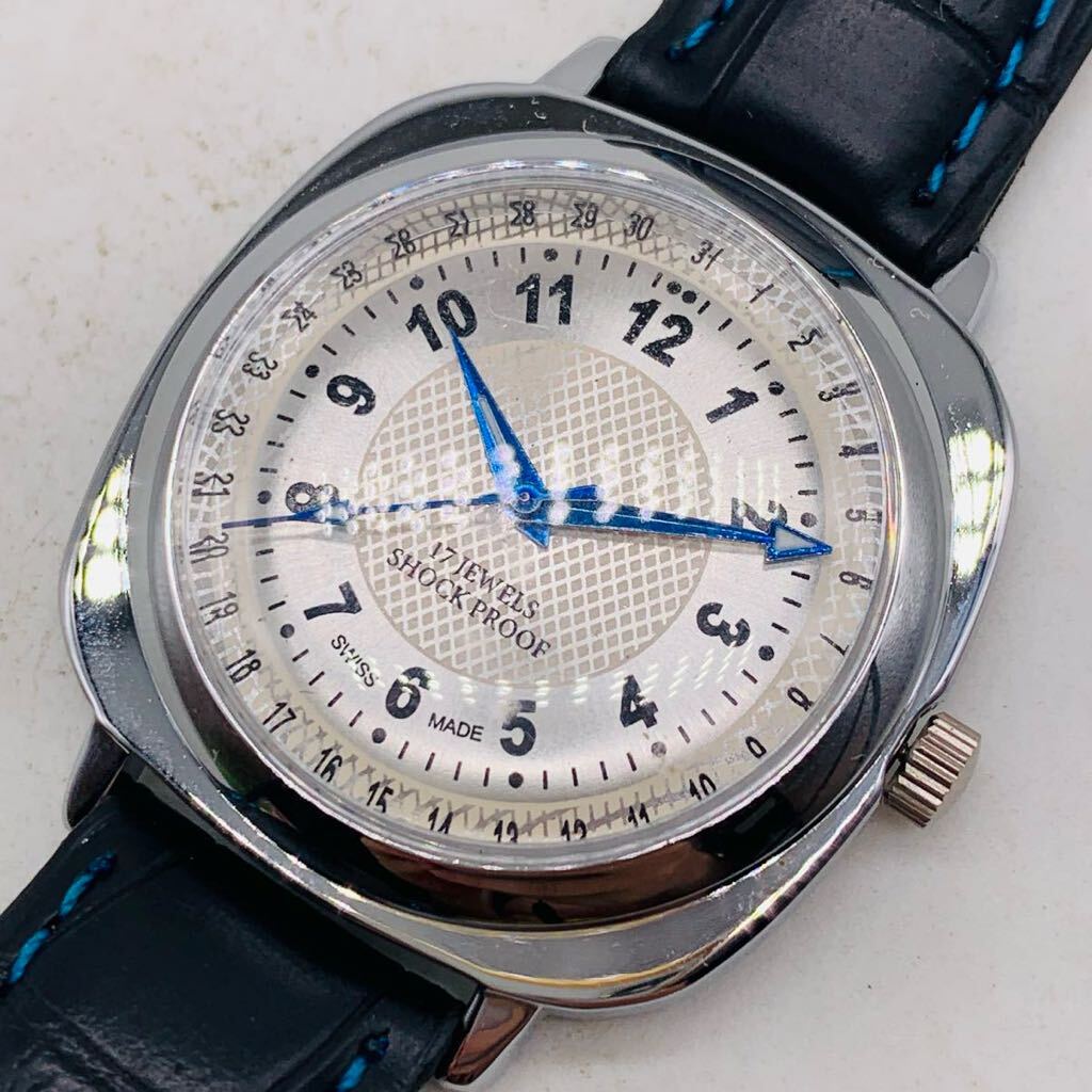 OH済★FHF★フォンテメロン★銀シルバー★1980s★中古メンズ腕時計★機械式手巻き★アンティークウォッチ★ビンテージ_1