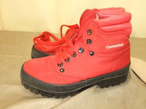 登山靴　CARAVAN　キャラバンシューズ　24.0㎝　レッド　トレッキングシューズ　中古現状