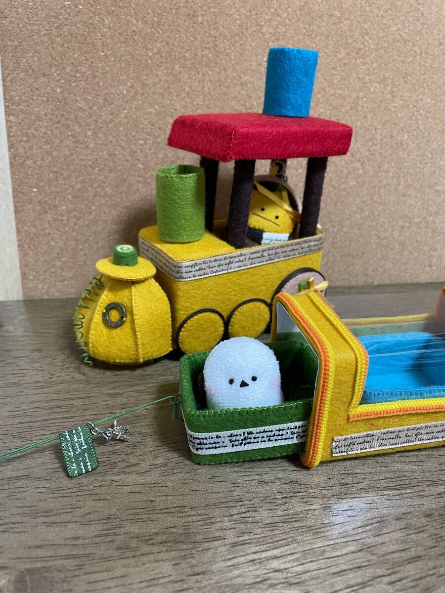 ハロウィンカボチャの汽車☆フェルトおままごと☆シマエナガ☆ハロウィン☆カボチャ☆ハロウィンオブジェ☆カボチャキーホルダー_10