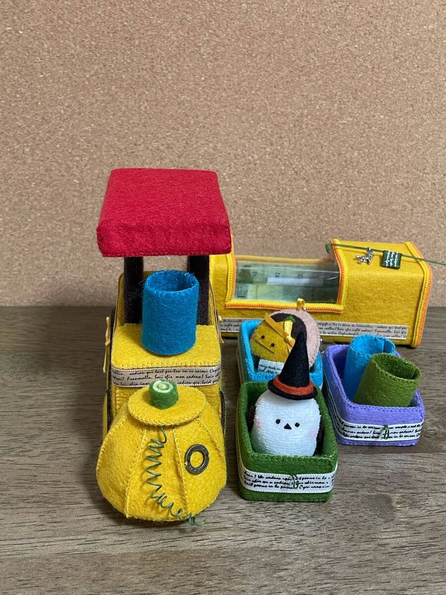 ハロウィンカボチャの汽車☆フェルトおままごと☆シマエナガ☆ハロウィン☆カボチャ☆ハロウィンオブジェ☆カボチャキーホルダー_7