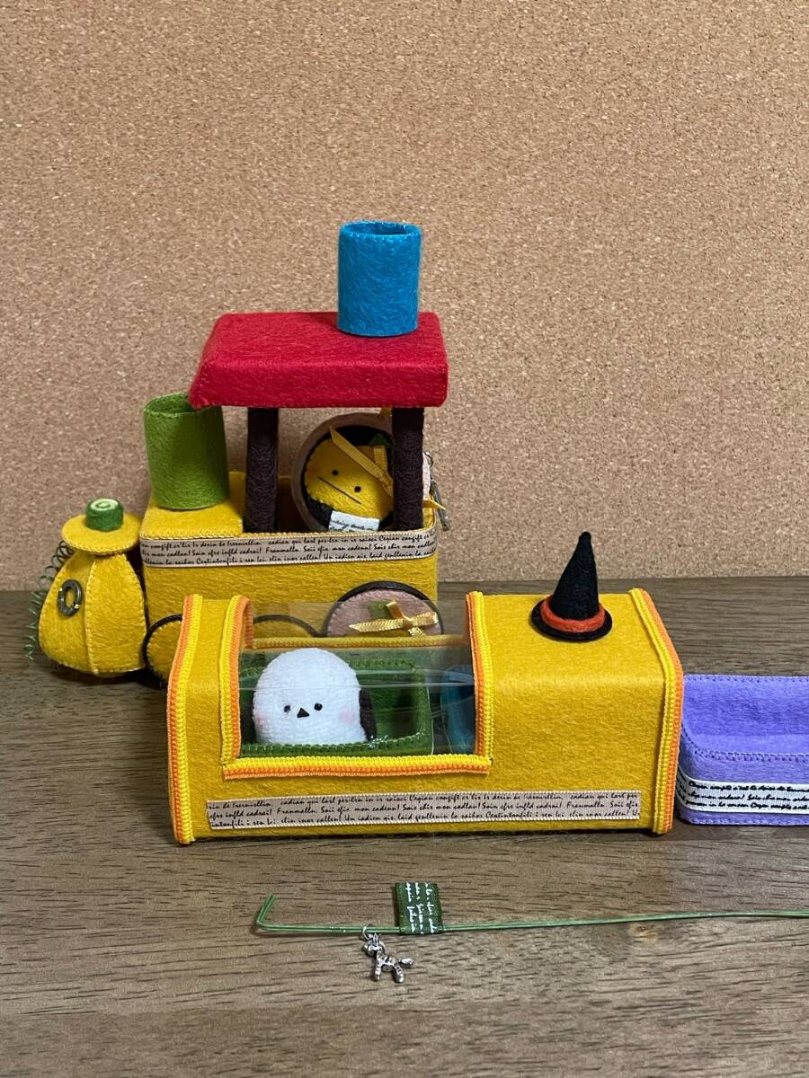 ハロウィンカボチャの汽車☆フェルトおままごと☆シマエナガ☆ハロウィン☆カボチャ☆ハロウィンオブジェ☆カボチャキーホルダー_9