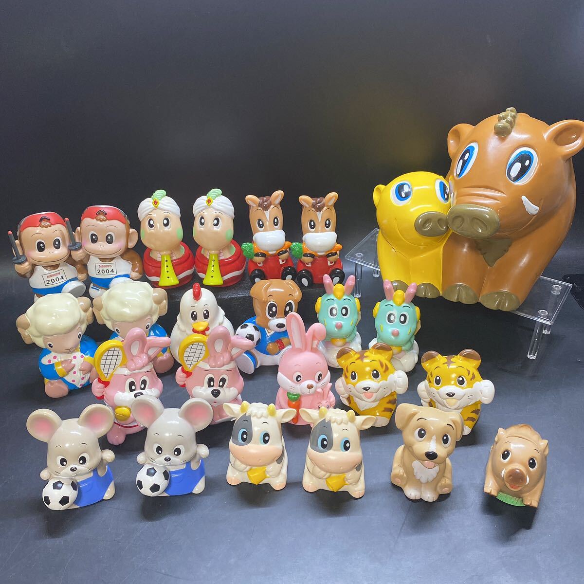 現状品 JA 銀行 貯金箱 干支 まとめ ソフビ 当時物 昭和レトロ 仙台 JA