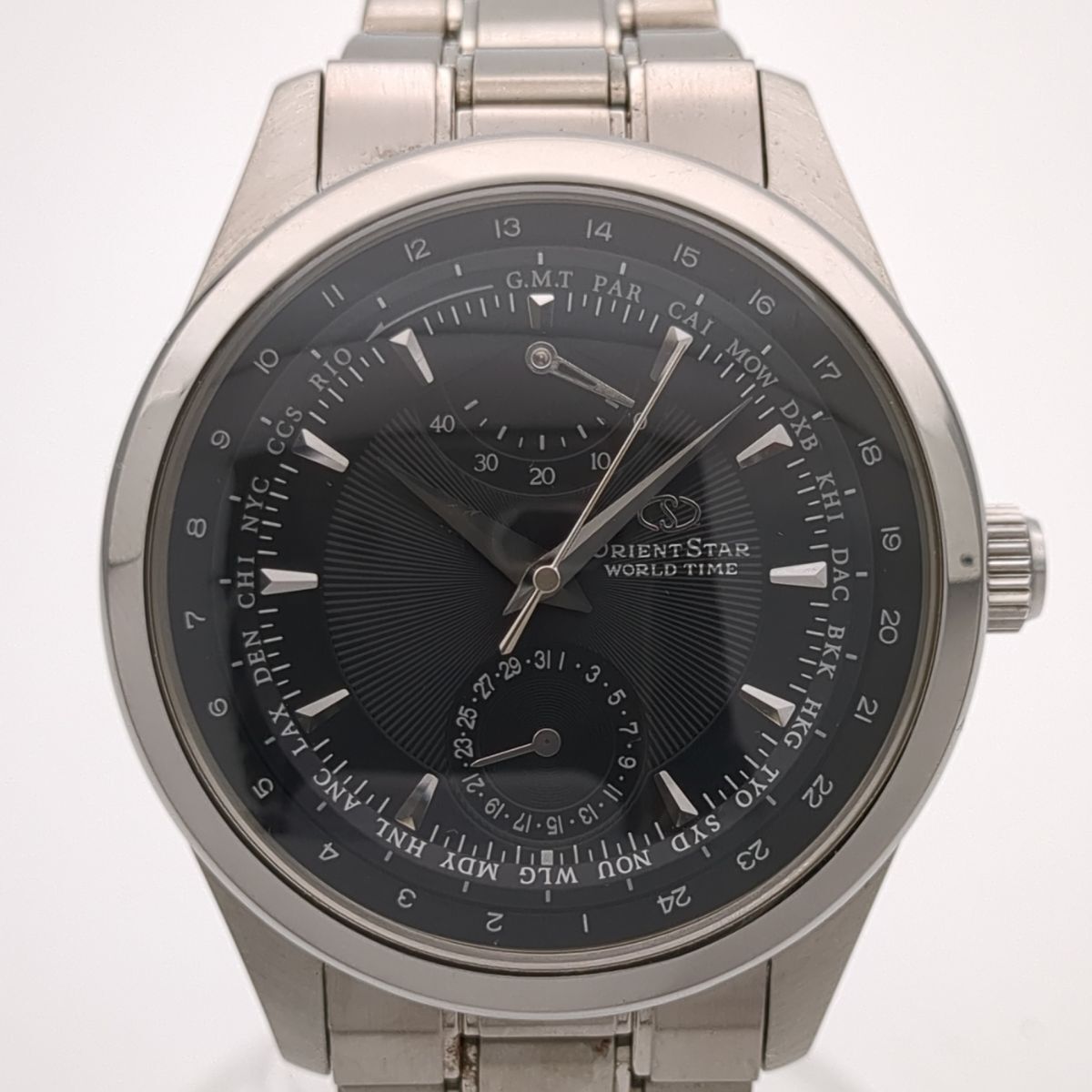 ジャンク オリエントスター ミレニアム2000 FB00-C0 自動巻き チタン ブラック メンズ 腕時計 ORIENT STAR 3114 ...
