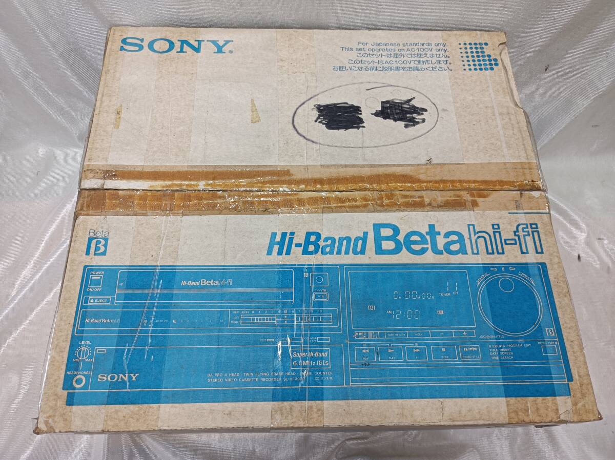 QAZ13593★新品未使用　SONY　ソニー　スーパーハイバンド　ベータビデオデッキ SL-HF3000 元箱　付属品一式_1