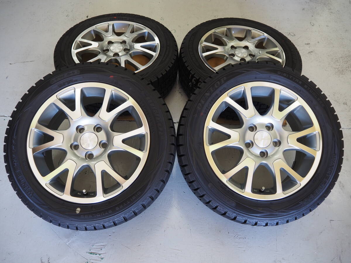 美品 ENCO EXCLUSIVE エンコ エクスクルーシヴ 16inch 6.5J 5H108+48 中古スタッドレス 205&frasl;55R16 ボルボ  S40 V40 V50 V60