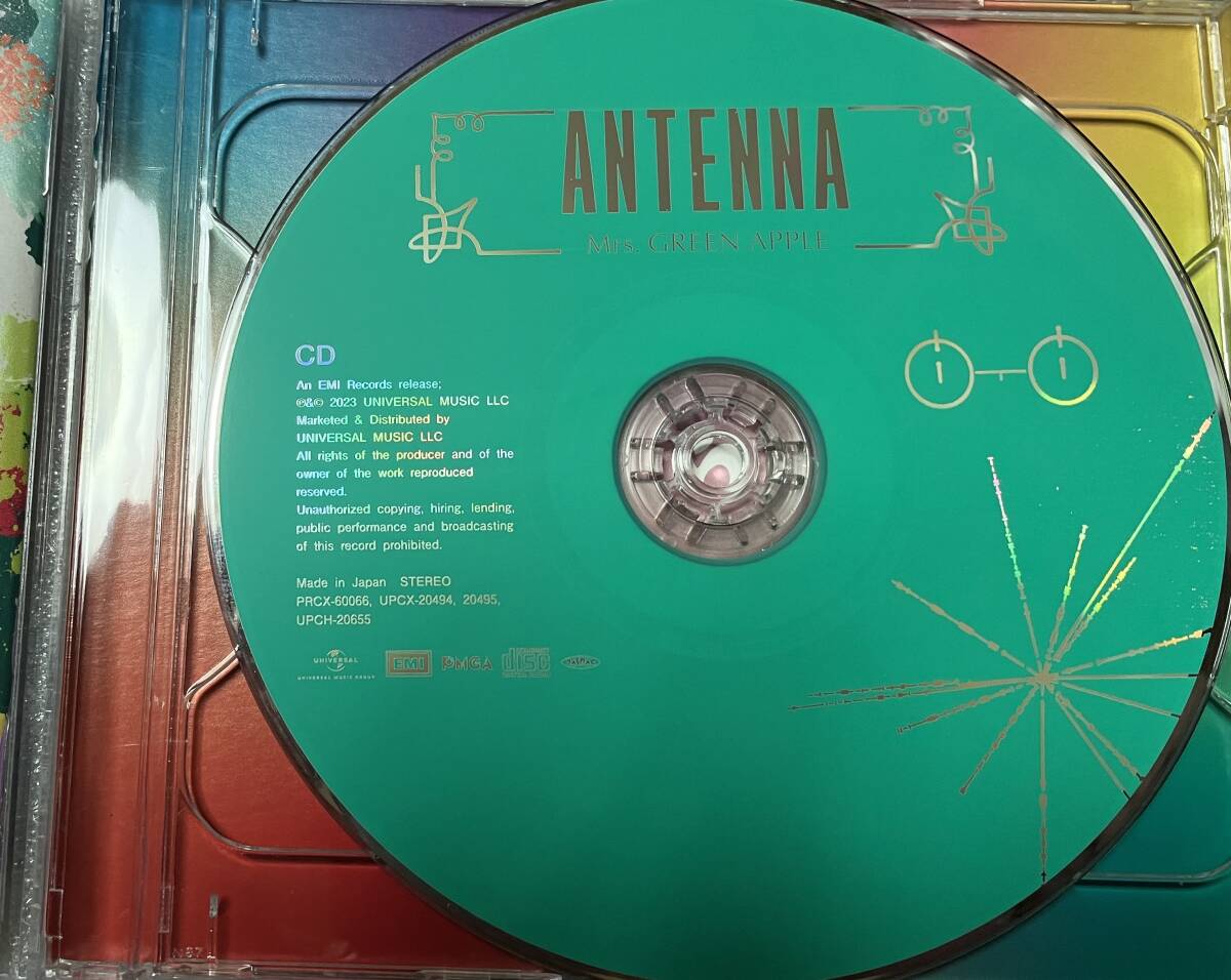 Mrs.GREEN APPLE ANTENNA CD＋Blu-ray （初回限定盤？)ミセスグリーン